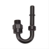 Russell Performance Adapter Fitting 3/8in SAE Quick Disc Male to #6 SAE Port Male Swivel 180Deg Blk thumbnail 2