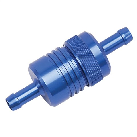 Russell Performance Blue Street Fuel Filter (3in Length 1-1/8in diameter 5/16in inlet/outlet) thumbnail 5