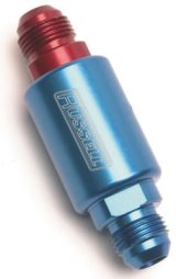 Russell Performance Red/Blue Anodized (3-1/4in Length 1-1/4in dia. -8 male inlet/outlet) thumbnail 1