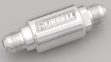 Russell Performance Polished Aluminum (3-1/4in Length 1-1/4in dia. -8 male inlet/outlet) thumbnail 1