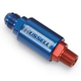 Russell Performance Red/Blue Anodized (3in Length 1-1/4in dia. -6 x 3/8in male NPT inlet/outlet) thumbnail 2