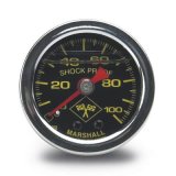 Russell Performance 100 psi fuel pressure gauge black face chrome case (Liquid-filled) thumbnail 1