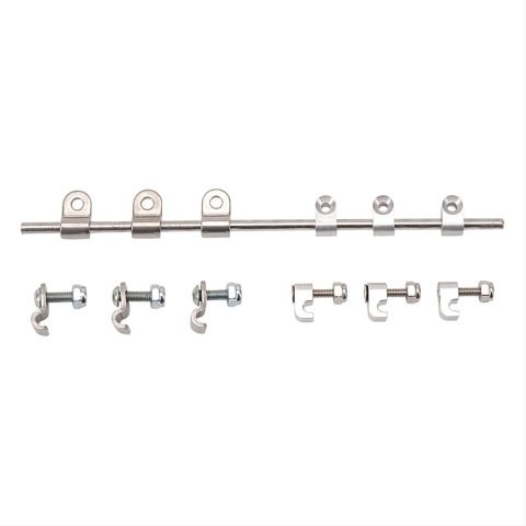 Russell Performance Billet 3/16in Tubing Clamp Natural Finish (12 pcs.)