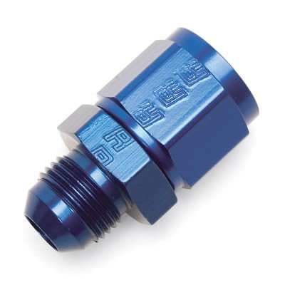 Russell Performance -10 AN Female to -8 AN to Male B-Nut Reducer (Blue) thumbnail 2