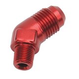 Russell Performance -6 AN MALE X 1/8in NPT MALE 45 DEG (Red) thumbnail 2