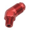 Russell Performance -6 AN MALE X 1/8in NPT MALE 45 DEG (Red) thumbnail 8
