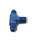 Russell Performance -6 AN to 3/8in NPT Flare to Pipe Tee Fitting thumbnail 6
