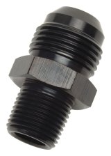 Russell Performance -4 AN to 1/4in NPT Straight Flare to Pipe (Black) thumbnail 3