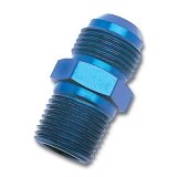 Russell Performance -6 AN to 1/8in NPT Straight Flare to Pipe (Blue) thumbnail 2