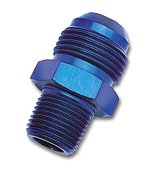 Russell Performance -6 AN to 1/8in NPT Straight Flare to Pipe (Blue) thumbnail 3