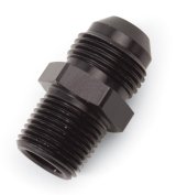Russell Performance -6 AN to 1/8in NPT Straight Flare to Pipe (Black) thumbnail 3