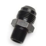 Russell Performance -6 AN to 3/8in NPT Straight Flare to Pipe (Black) thumbnail 2
