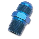 Russell Performance -8 AN to 1/4in NPT Straight Flare to Pipe (Blue) thumbnail 2
