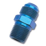 Russell Performance -8 AN to 3/8in NPT Straight Flare to Pipe (Blue) (25 pcs.) thumbnail 2