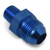 Russell Performance -8 AN to 3/8in NPT Straight Flare to Pipe (Blue) (25 pcs.) thumbnail 8