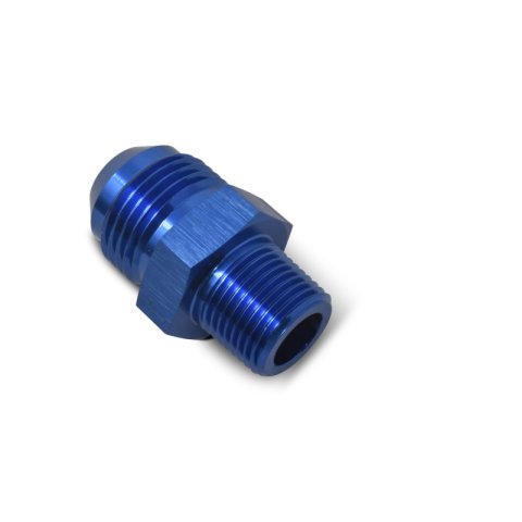 Russell Performance -8 AN to 1/2in NPT Straight Flare to Pipe (Blue) thumbnail 6