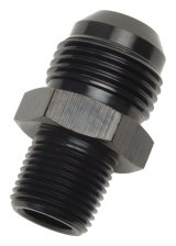 Russell Performance -8 AN to 1/2in NPT Straight Flare to Pipe (Black) thumbnail 5