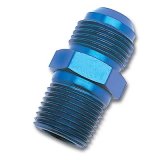 Russell Performance -12 AN to 3/4in NPT Straight Flare to Pipe (Blue) thumbnail 2