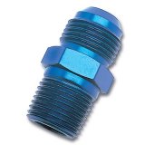 Russell Performance -12 AN to 1/2in NPT Straight Flare to Pipe (Blue) thumbnail 2