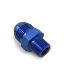 Russell Performance -12 AN to 1/2in NPT Straight Flare to Pipe (Blue) thumbnail 8
