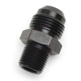 Russell Performance -12 AN to 1/2in NPT Straight Flare to Pipe (Black) thumbnail 2