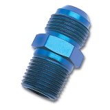 Russell Performance -16 AN to 3/4in NPT Straight Flare to Pipe (Blue) thumbnail 2