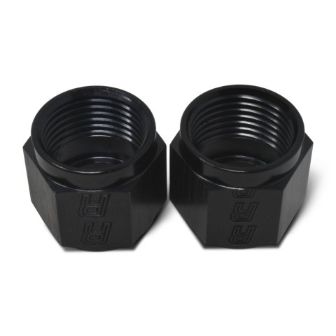 Russell Performance -6 AN Tube Nuts 3/8in dia. (Black) (2 pcs.) thumbnail 5
