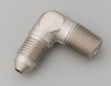 Russell Performance -3 AN to 1/8in NPT 90 Degree Flare to Pipe Adapter (Endura) thumbnail 2