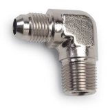 Russell Performance -4 AN to 1/8in NPT 90 Degree Flare to Pipe Adapter (Endura) thumbnail 2