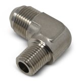 Russell Performance -4 AN to 1/8in NPT 90 Degree Flare to Pipe Adapter (Endura) thumbnail 6