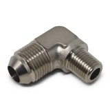 Russell Performance -4 AN to 1/4in NPT 90 Degree Flare to Pipe Adapter (Endura) thumbnail 6