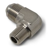 Russell Performance -4 AN to 1/4in NPT 90 Degree Flare to Pipe Adapter (Endura) thumbnail 7