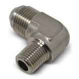 Russell Performance -6 AN to 1/4in NPT 90 Degree Flare to Pipe Adapter (Endura) thumbnail 8