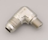 Russell Performance -6 AN to 1/8in NPT 90 Degree Flare to Pipe Adapter (Endura) thumbnail 2