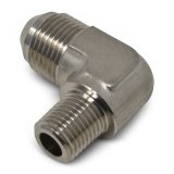 Russell Performance -6 AN to 3/8in NPT 90 Degree Flare to Pipe Adapter (Endura) thumbnail 5