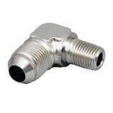 Russell Performance -8 AN to 1/4in NPT 90 Degree Flare to Pipe Adapter (Endura) thumbnail 2