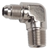 Russell Performance -12 AN to 1/2in NPT 90 Degree Flare to Pipe Adapter (Endura) thumbnail 8