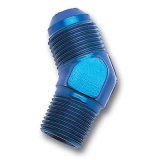 Russell Performance -6 AN to 1/4in NPT 45 Degree Flare to Pipe Adapter thumbnail 2