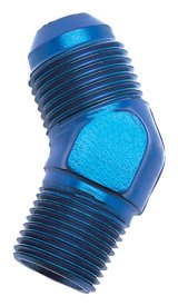 Russell Performance -6 AN to 1/4in NPT 45 Degree Flare to Pipe Adapter thumbnail 5