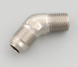 Russell Performance -6 AN to 1/4in NPT 45 Degree Flare to Pipe Adapter thumbnail 2