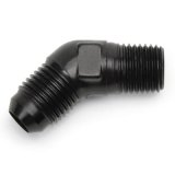 Russell Performance -6 AN to 1/4in NPT 45 Degree Flare to Pipe Adapter thumbnail 2