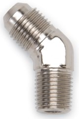 Russell Performance -8 AN to 3/8in NPT 45 Degree Flare to Pipe Adapter thumbnail 3