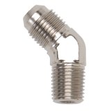 Russell Performance -8 AN to 3/8in NPT 45 Degree Flare to Pipe Adapter thumbnail 5