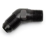 Russell Performance -8 AN to 3/8in NPT 45 Degree Flare to Pipe Adapter thumbnail 2