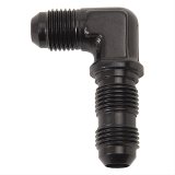 Russell Performance -6 AN 90 Degree Flare Bulkhead (Black) thumbnail 2