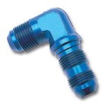 Russell Performance -8 AN 90 Degree Flare Bulkhead (Blue) thumbnail 2