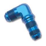 Russell Performance -12 AN 90 Degree Flare Bulkhead (Blue) thumbnail 2