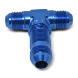 Russell Performance -3 AN Flare Bulkhead Tee Fitting (Blue) thumbnail 5
