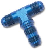 Russell Performance -8 AN Flare Bulkhead Tee Fitting (Blue) thumbnail 3