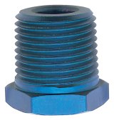 Russell Performance 1/4in Male to 1/8in Female Pipe Bushing Reducer (Blue) thumbnail 3